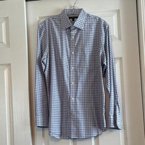 Mens Blue & White Check L